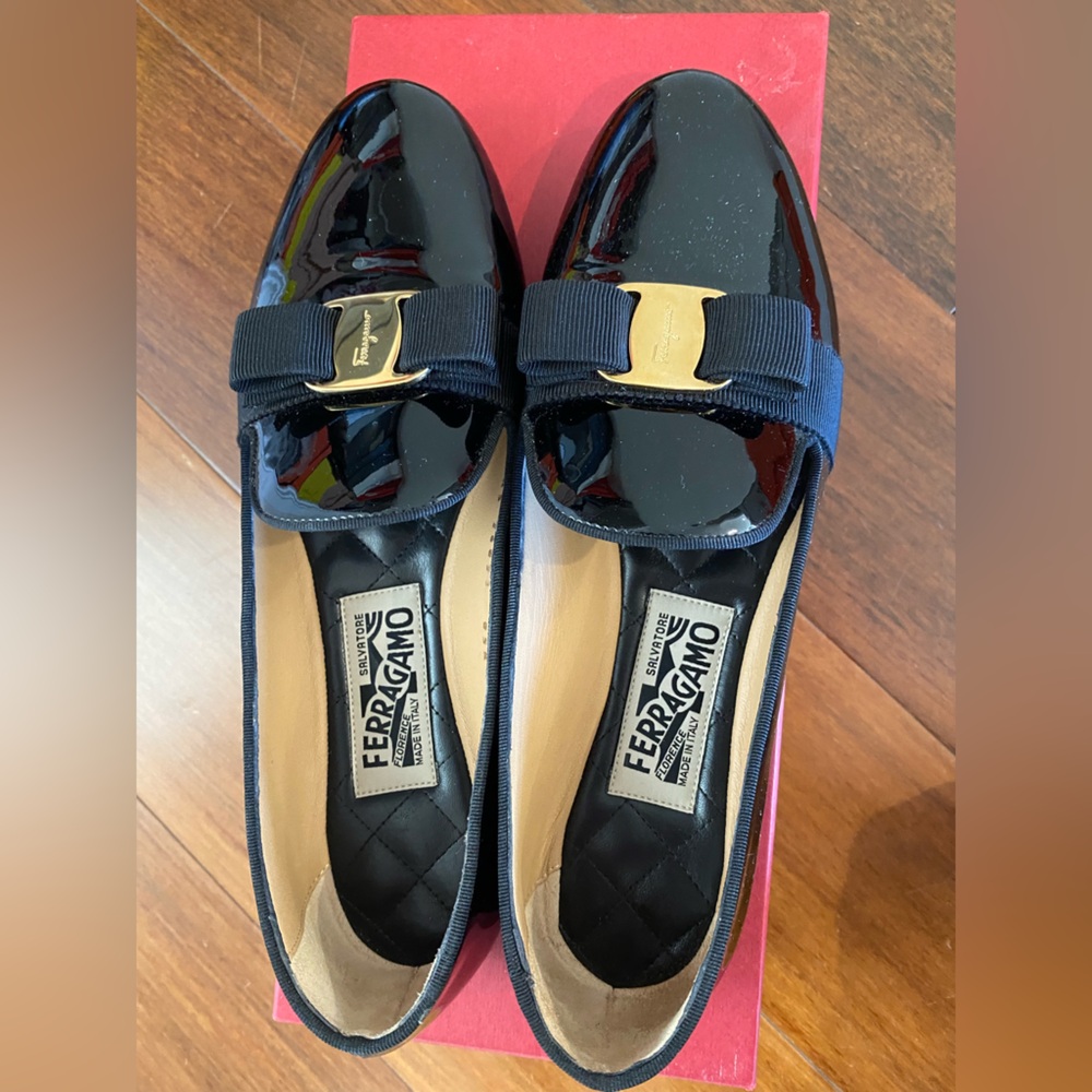Salvatore Ferragamo Patent Leather Flats